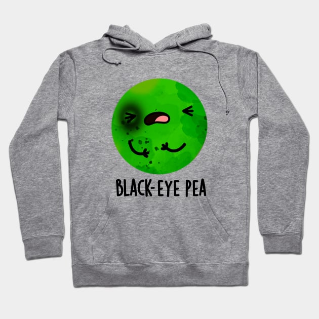 Black Eye Pea Cute Veggie Pun Hoodie by punnybone